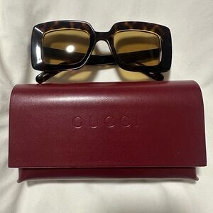 Gucci Tortoise Sunglasses with Amber Lenses
